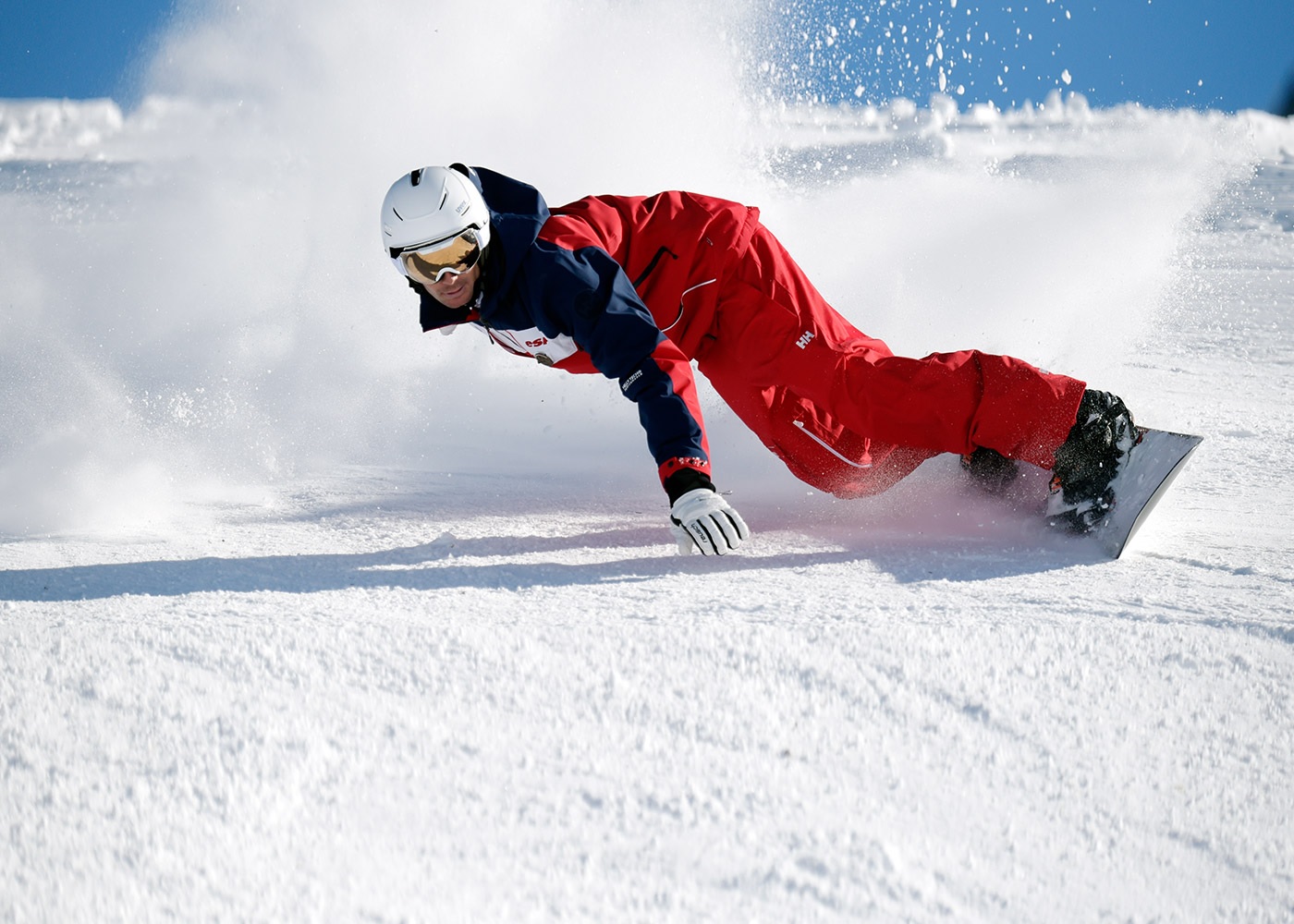 Snowboard rider